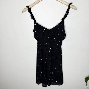 Reformation‎ Elyse Star Print Ruffle Strap Mini Dress Womens 4 ASO Taylor Swift